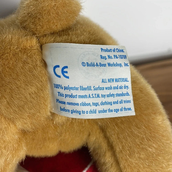 Build-A-Bear Stuffed Animal with I Love You Heart pillow Teddy Plush Toy - Picture 7 of 14